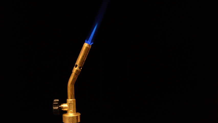 burning propane torch Stock Footage Video (100% Royalty-free) 1125250