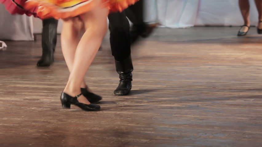 On stage Russian folk dance group in Boots | Shutterstock HD Video #11254571
