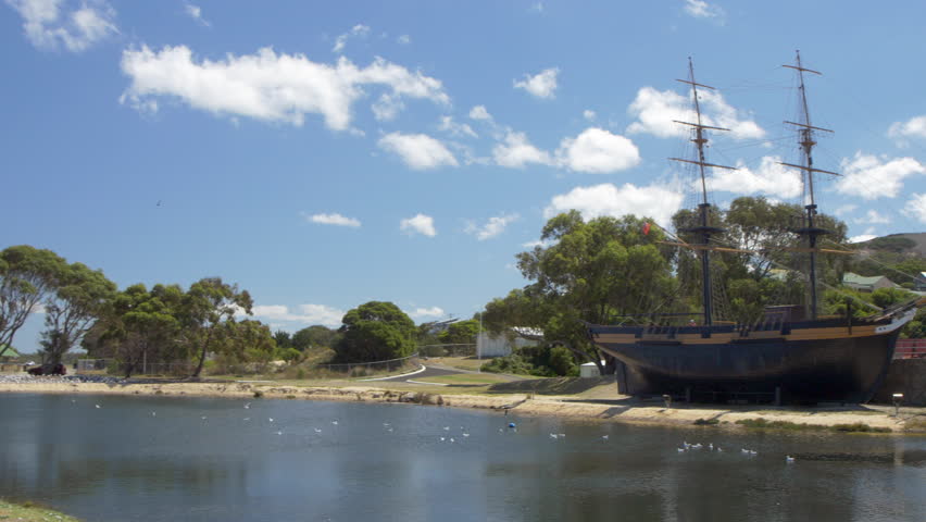 WS PAN Ship docked near Lake Seppings for repairing, Albany, Australia