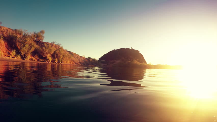 Scenic sunset at Pilot Rock