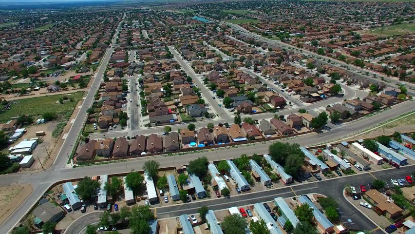 Aerial video of Albuquerque