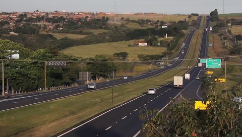 São Paulo, SP -  Brazil - Roads to transport cargo and cars.