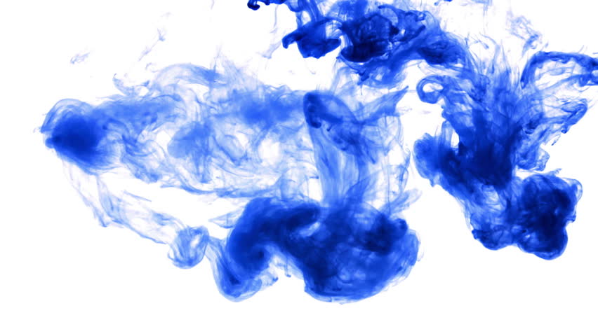 blue ink water slow motion on Stock Footage Video (100% Royalty-free ...