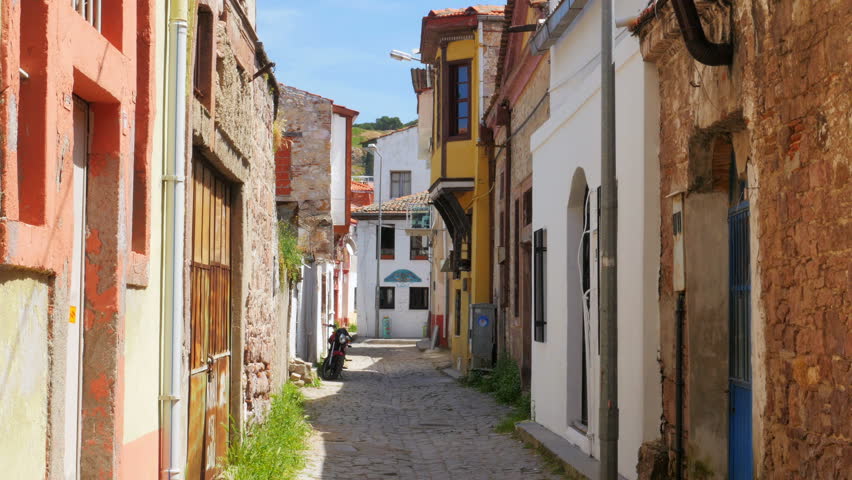 traditional turkish houses, travel destination, ayvalik, turkey