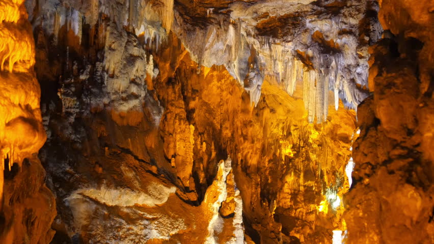 stalactite, inside Mencilis cave, safranbolu turkey