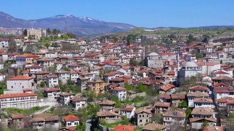 Day Timelapse, Traditional Ottoman Anatolian Village, Safranbolu, Turkey, zoom in