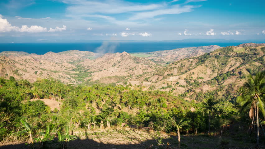 Landscape from Canlaon volcano on Negros island, Philippines