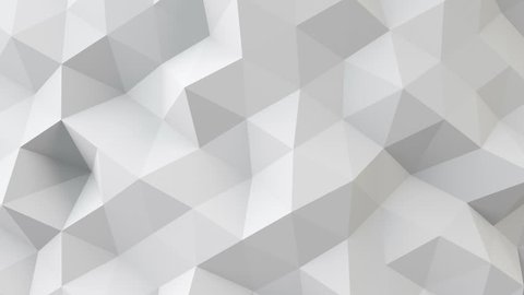white polygonal geometric surface. computer generated seamless loop abstract motion background. 4k UHD (3840x2160)
