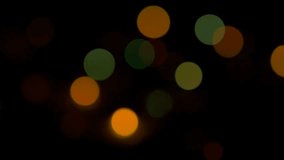 Background colorful dot Christmas lights defocused blinking 4K 2160p 30fps UHD video - Blinking in dark multi-color decorative dot lights 4K 3840X2160 UltraHD footage