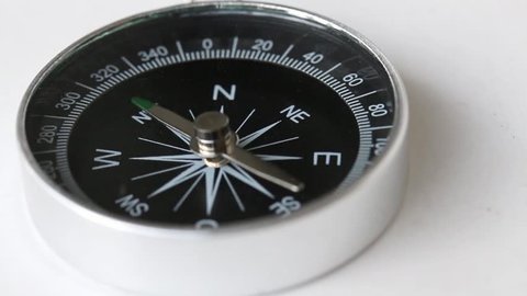 Rotating Compass Loop Animation Alpha Channel Stock Footage Video (100% ...