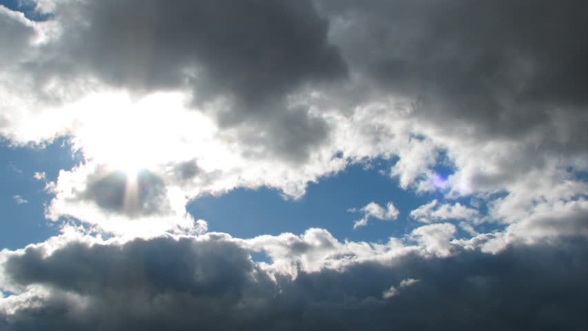moody sky, sun timelapse