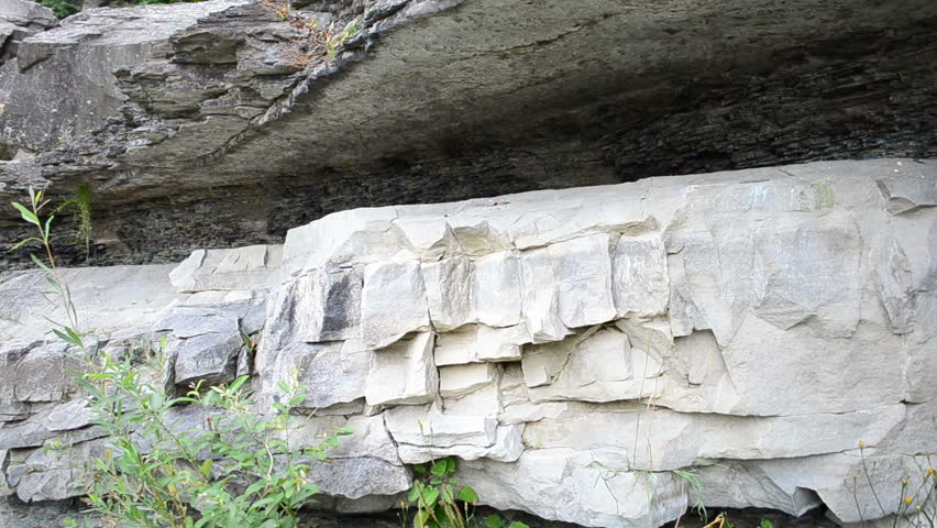 The rock in a section
