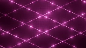VJ Animation background with lines and sparkles on black background. Abstract pink bright mosaic. Seamless loop. Seamless loop. More videos in my portfolio.