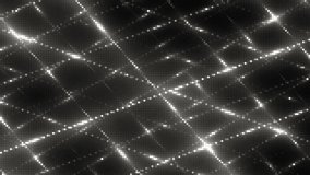 VJ Animation background with lines and sparkles on black background. Abstract silver bright mosaic. Seamless loop.  More videos in my portfolio.
