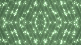 VJ  Fractal green kaleidoscopic background. Background motion with fractal design. Disco spectrum lights concert spot bulb. More sets footage in my portfolio.