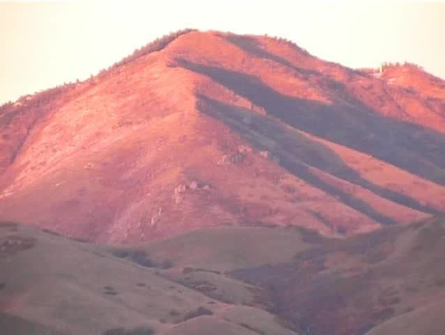 Mountains at dusk