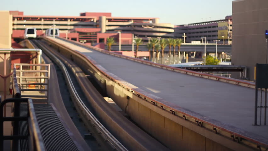 A tram at the Las Vegas airport.