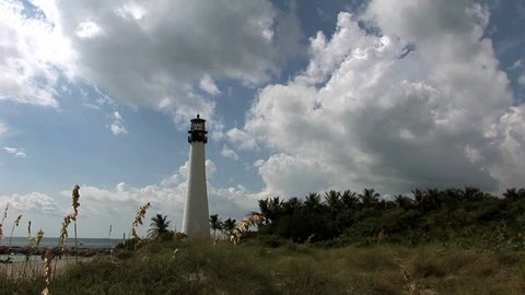 Time lapse,Lighthouse, Miami, Key Biscayne