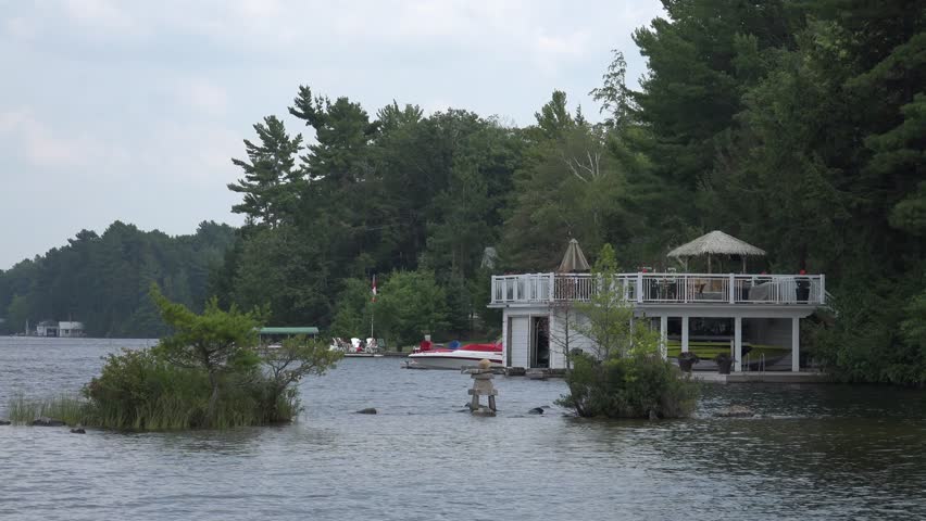 Boathouse on Lake Muskoka, Ontario
