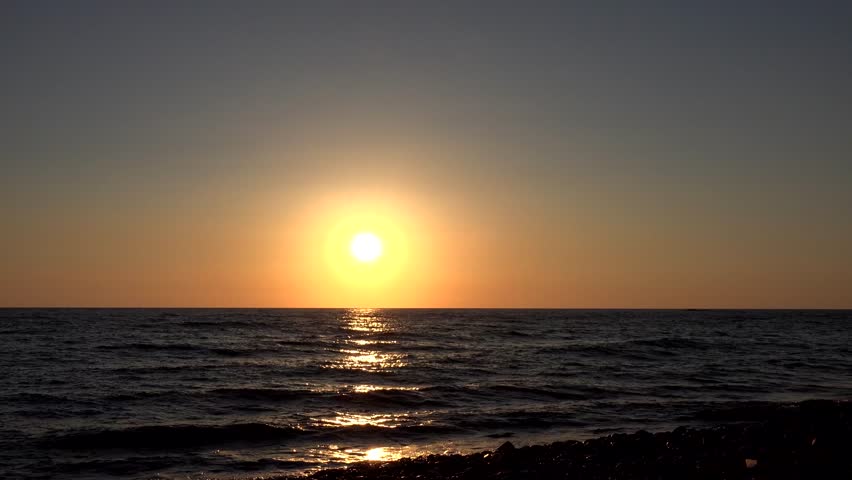 4k timelapse sunset sunrise on ocean Stock Footage Video (100% Royalty ...