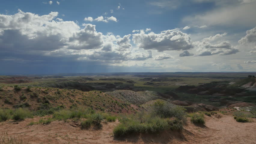 Petrified Forest Painted Desert 01 Time Lapse Thunderstorm