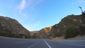 Driving through California with a car mounted camera