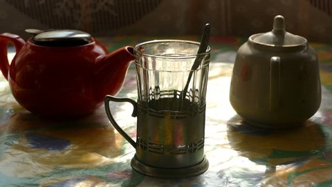 Morning still-life with tea hd