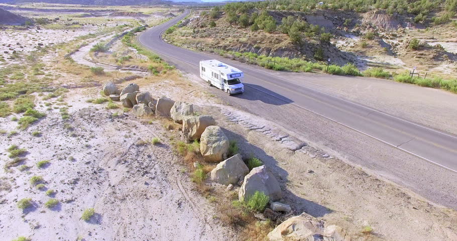 Glenwood Springs, Colorado, USA-July 4, 2015. Aerial view of mountains at Grand Mesa Scenic Byway near Grand Junction, Colorado.