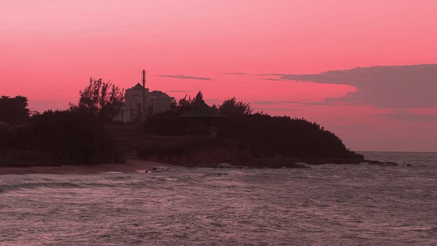 Landscape of tropical island paradise Montego Bay, Jamaica