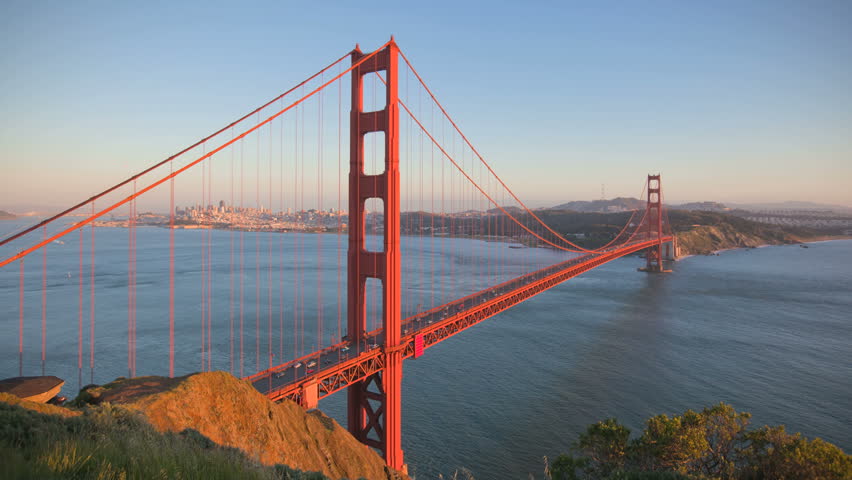 San Francisco Golden Gate Bridge sunset timelapse 
