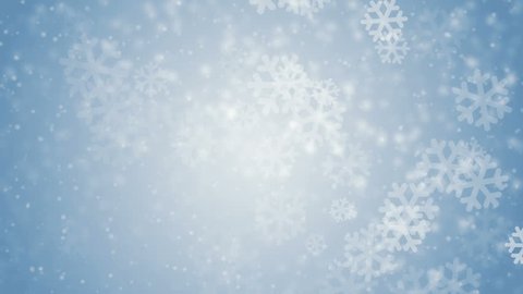 White glitter background - seamless loop, winter theme. VJ Elegant abstract with snowflakes. Christmas Animated Blue Background. loop able abstract background circles.