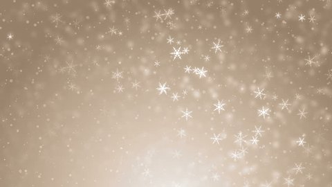 White glitter background - seamless loop, winter theme. VJ Elegant abstract with snowflakes. Christmas Animated Gold Background. loop able abstract background circles.