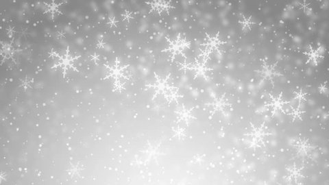 White glitter background - seamless loop, winter theme. VJ Elegant abstract with snowflakes. Christmas Animated Silver Background. loop able abstract background circles.