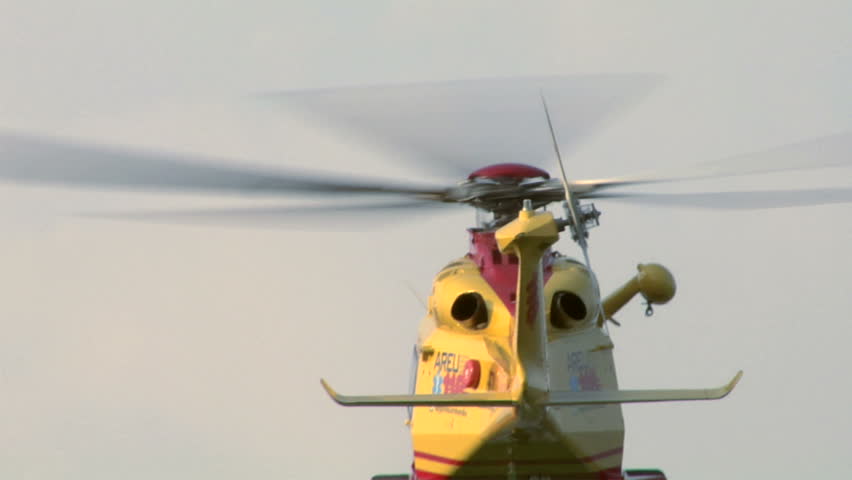 Medical helicopter landing