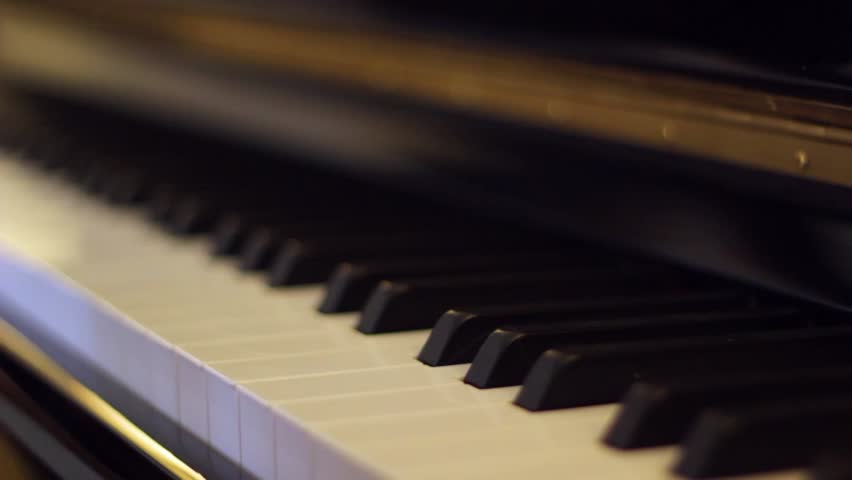 Piano keys (dolly shot)