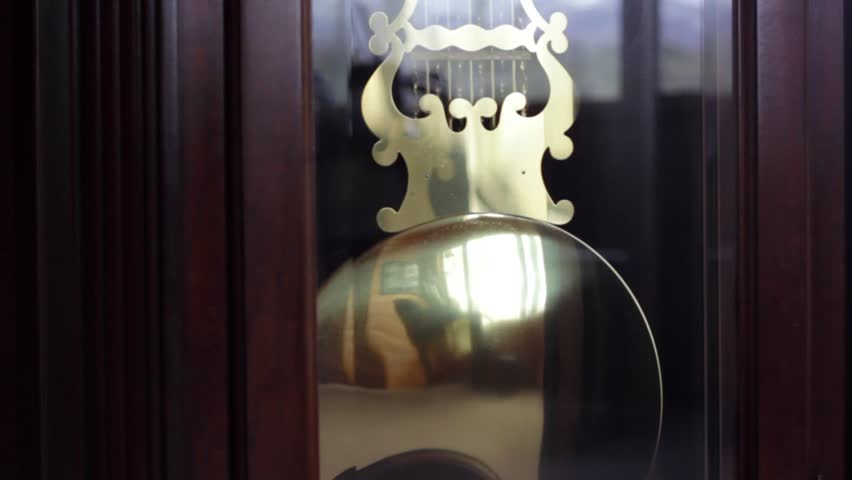 Pendulum on grandfather clock