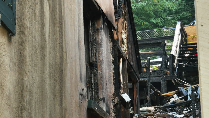Historic Building Burned Down in Harpers Ferry West Virginia