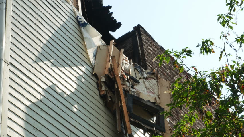Historic Building Burned Down in Harpers Ferry West Virginia