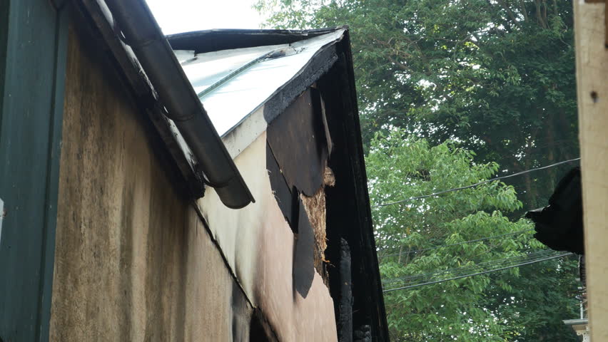 Historic Building Burned Down in Harpers Ferry West Virginia