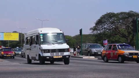 Ghana Accra ,Cars passing ,May 2015 