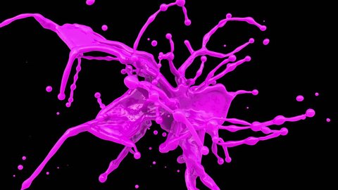 pink color splash extreme slow motion Stock Footage Video (100% Royalty ...