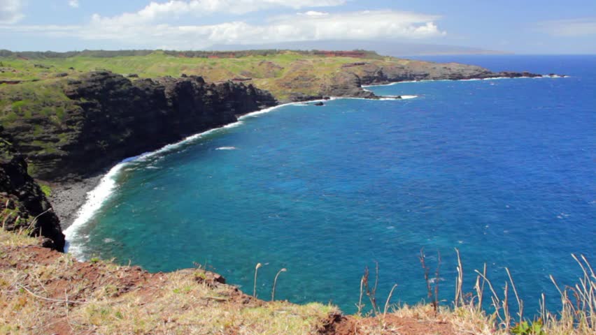 An ocean cove in Kauai, Hawaii