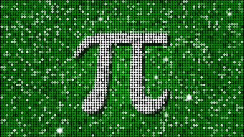 Pi sign and symbol - seamless looping
