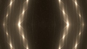 Fractal gold kaleidoscopic background. Background motion with fractal design. Disco spectrum lights concert spot bulb. More sets footage in my portfolio.