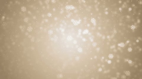 White glitter background - seamless loop, winter theme. VJ Elegant abstract with snowflakes. Christmas Animated Gold Background. loop able abstract background circles. 