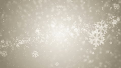 White glitter background - seamless loop, winter theme. VJ Elegant abstract with snowflakes. Christmas Animated Gold Background. loop able abstract background circles. 