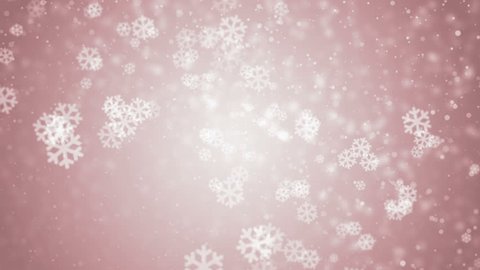 White glitter background - seamless loop, winter theme. VJ Elegant abstract with snowflakes. Christmas Animated Red Background. loop able abstract background circles. 