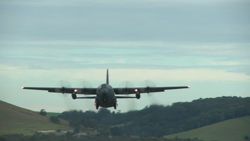 Hercules climbing after take off