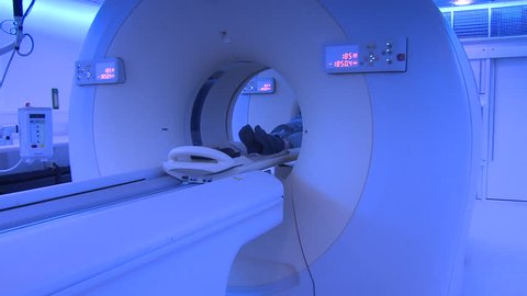 Anonymous patient on PET CT scanner 2