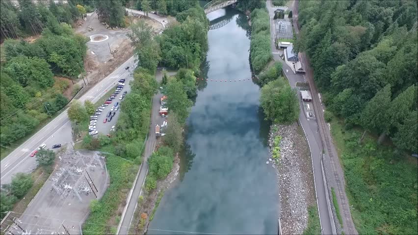 Aerial view of Snoqualmie Falls
